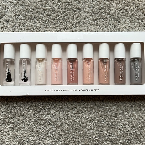 New In Box … 9 Different Nail Polishes - Clear, White, Light Pinks, to Gray - Picture 3 of 3